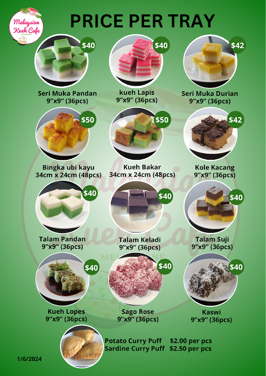 Malaysian Kueh Cafe Photo Menu 3