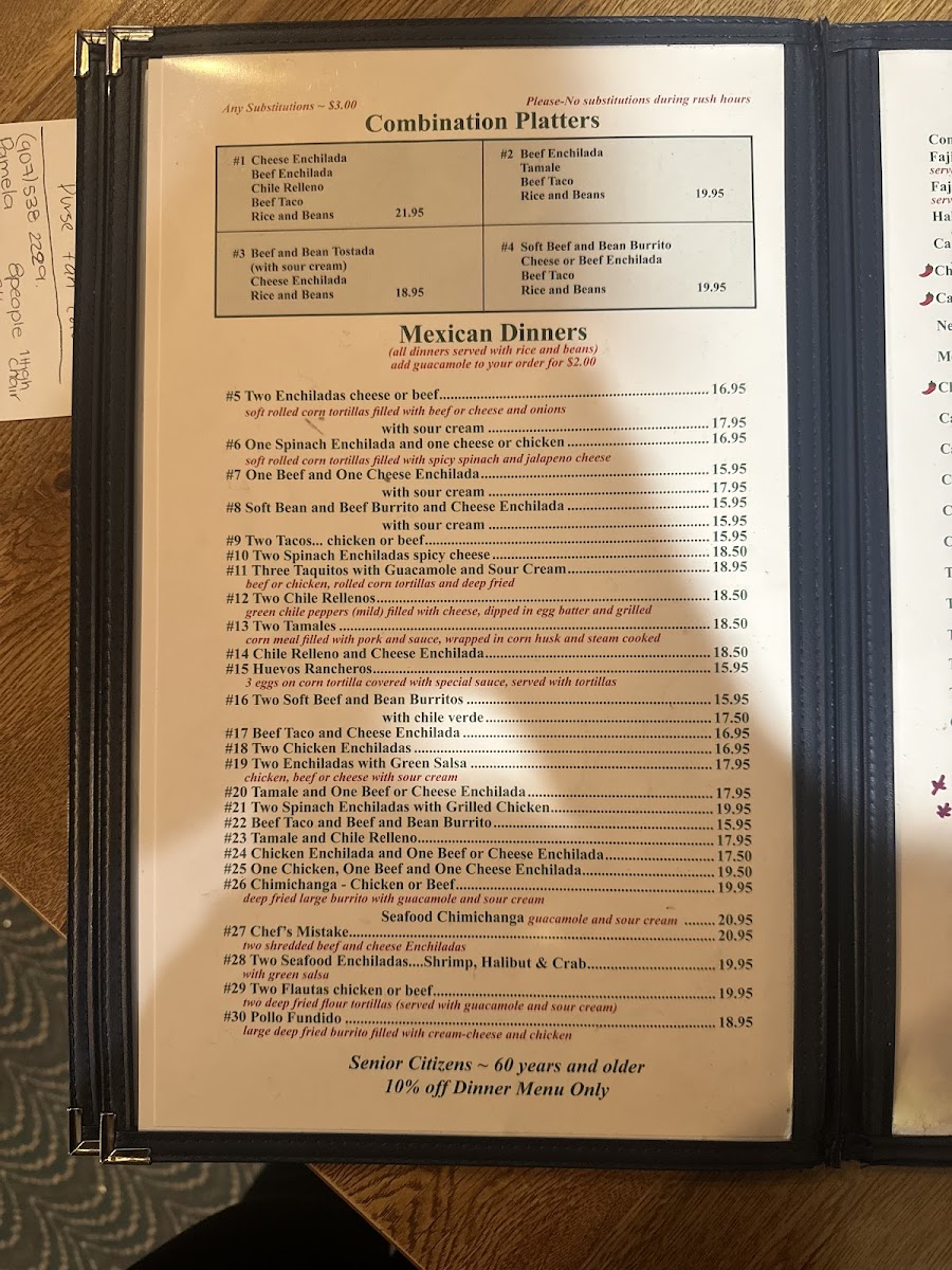 Los Arcos Mexican Restaurant Photo Menu 5