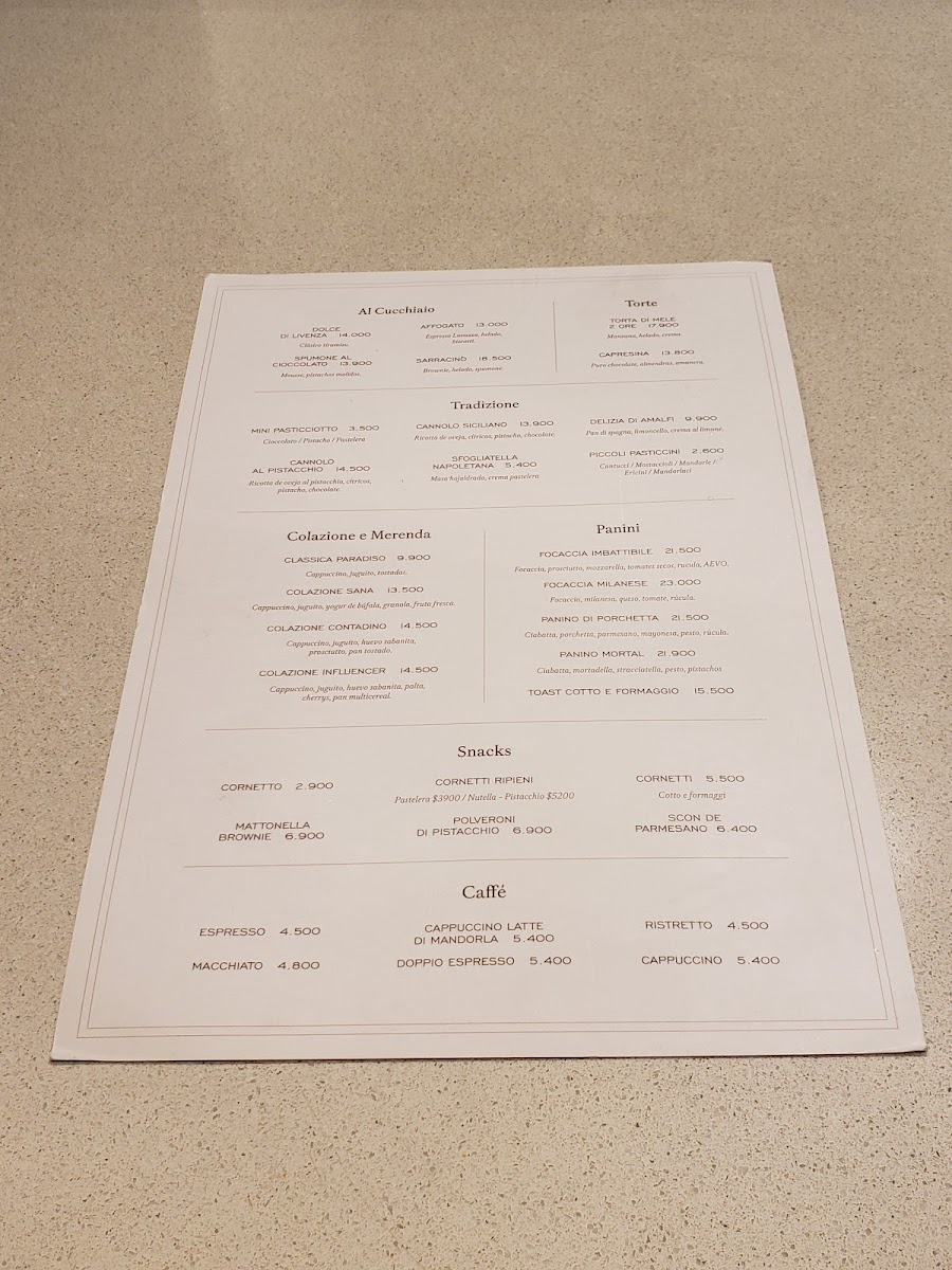 Cucina Paradiso Caballito Photo Menu 1