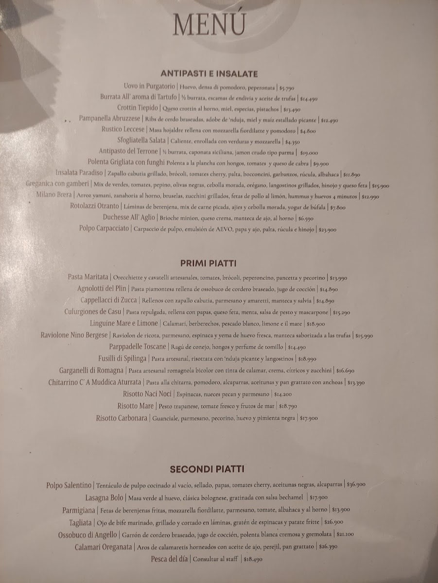 Cucina Paradiso Caballito Photo Menu 10