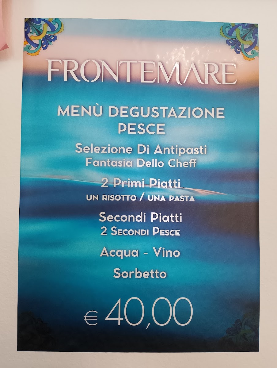 Frontemare Photo Menu 2