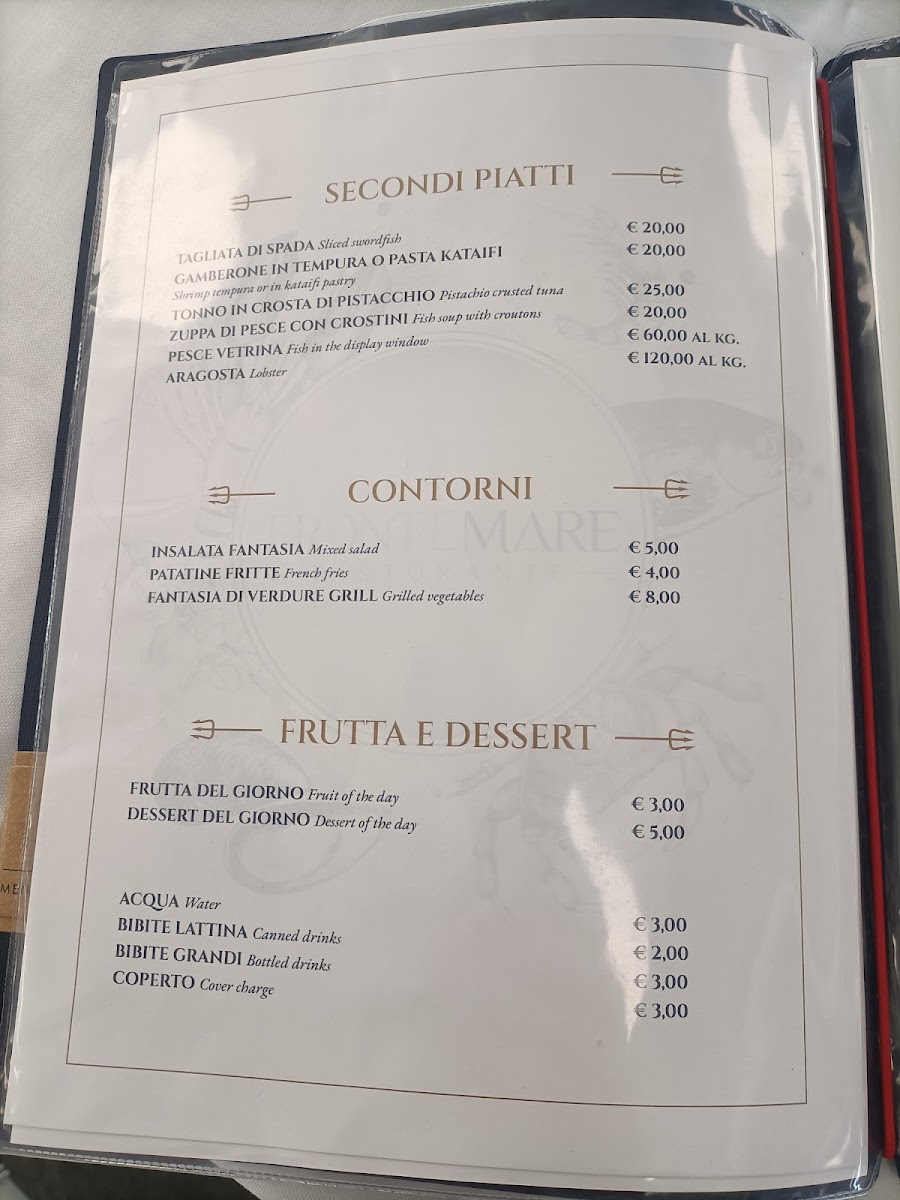 Frontemare Photo Menu 3
