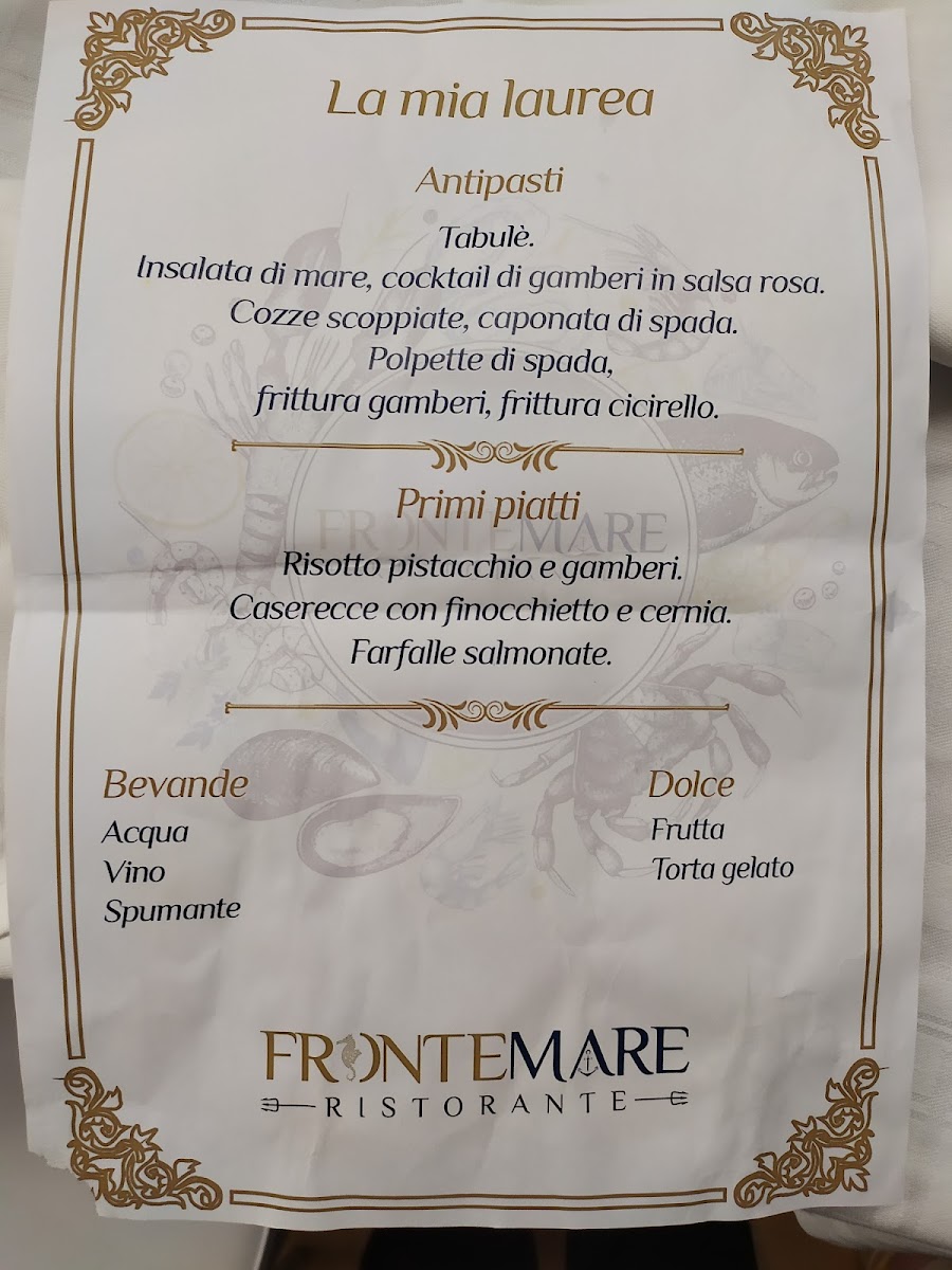 Frontemare Photo Menu 4