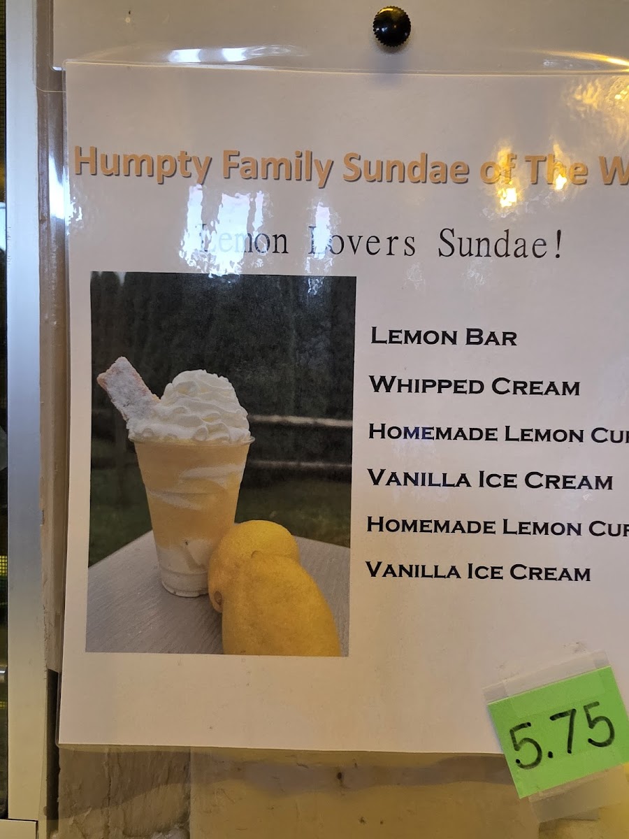 Humpty Dumpty Ice Cream & Subs Photo Menu 6