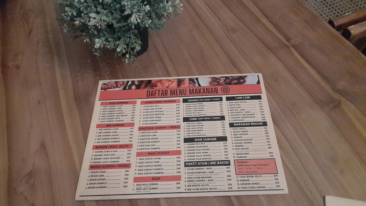 Kopi Jelita Cafe Photo Menu 1