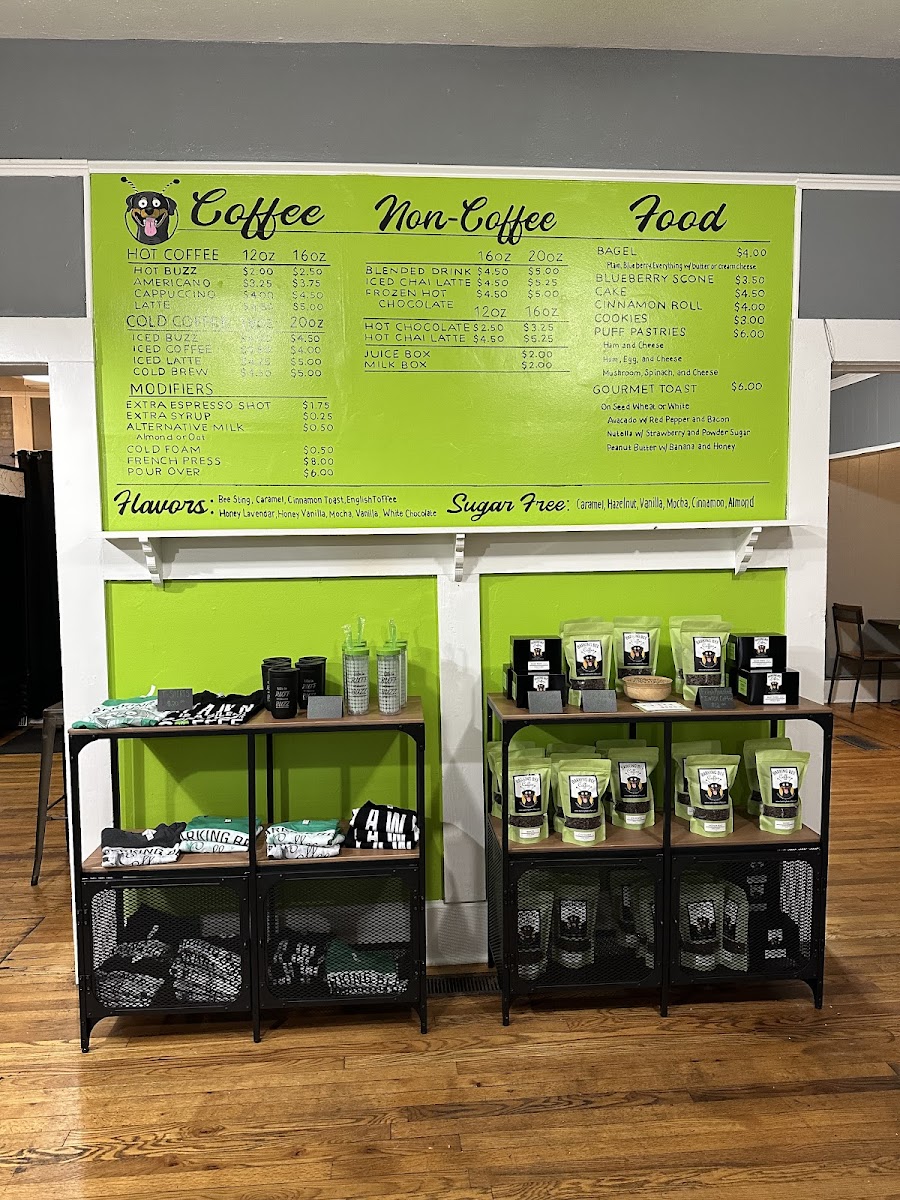 Hometown Bowls proudly serving Barking Bee Coffee Photo Menu 1