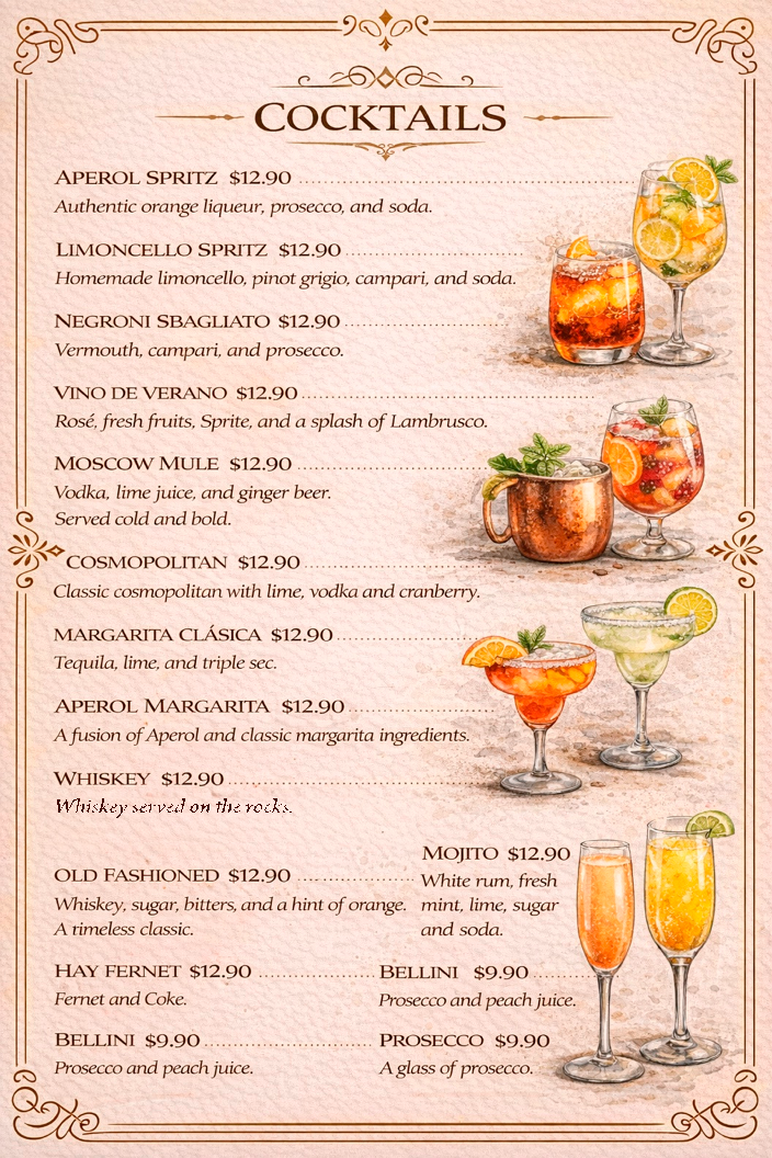 ANONIMO Trattoria Photo Menu 2