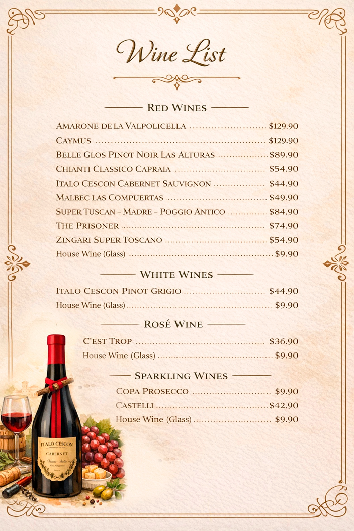 ANONIMO Trattoria Photo Menu 6
