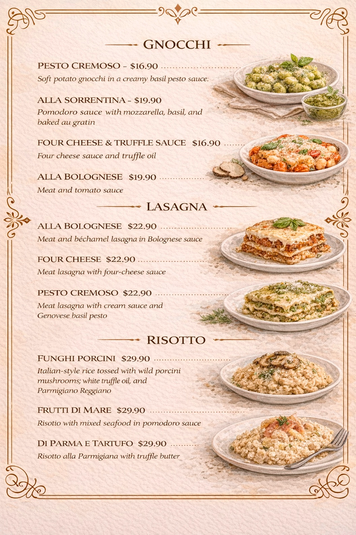 ANONIMO Trattoria Photo Menu 7