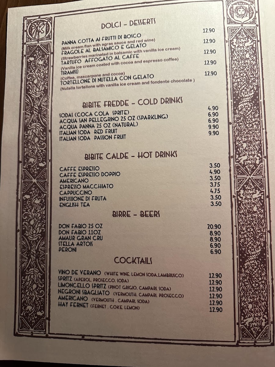 ANONIMO Trattoria Photo Menu 9