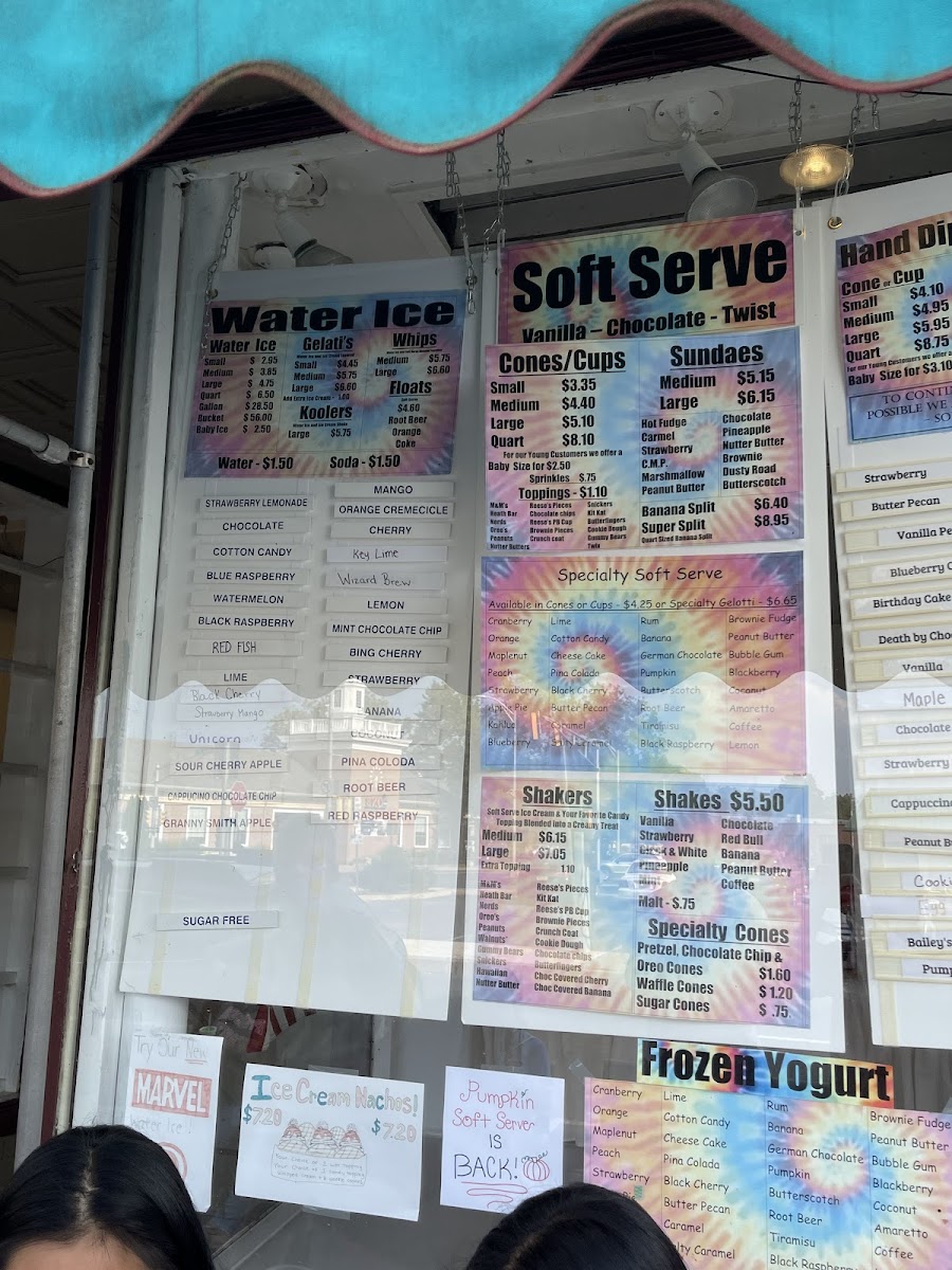 Rosemarie's Real Italian Ice Photo Menu 1