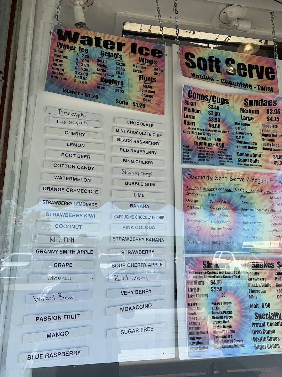 Rosemarie's Real Italian Ice Photo Menu 2