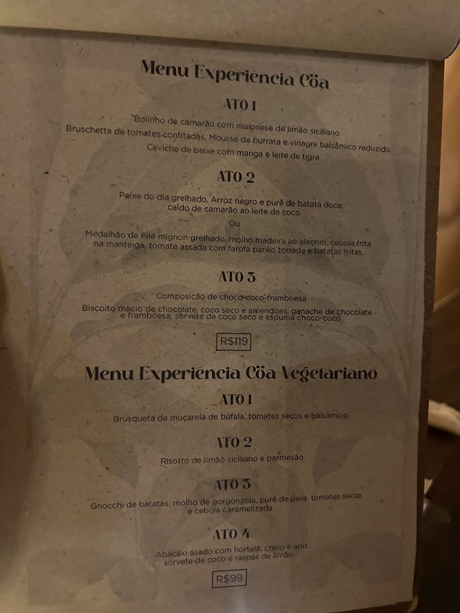 COA RESTAURANTE BAR Photo Menu 7