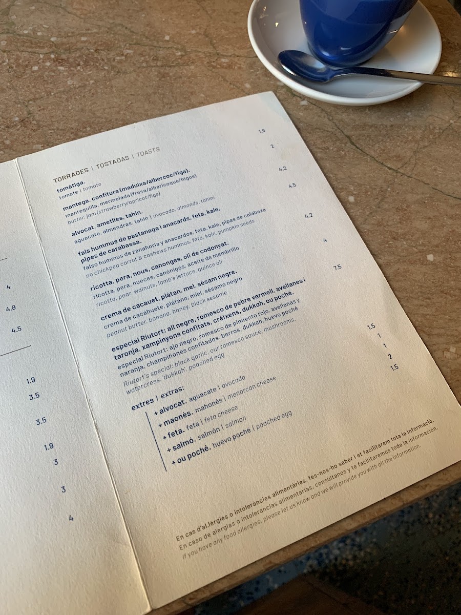 Cafè Riutort Photo Menu 10