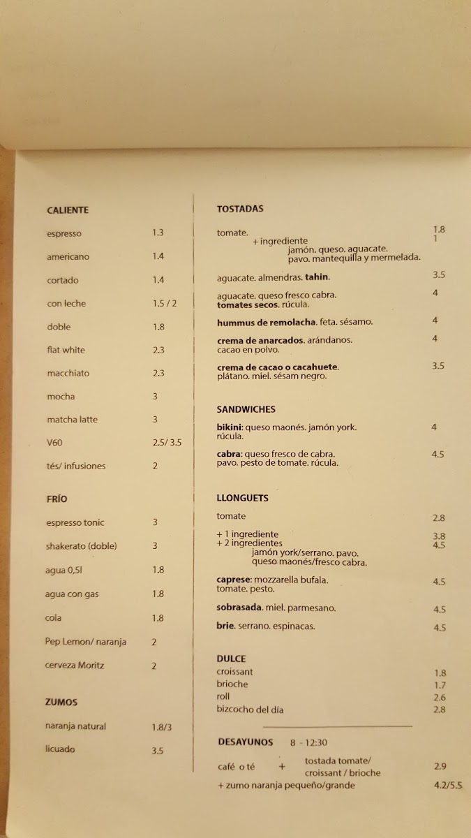 Cafè Riutort Photo Menu 7