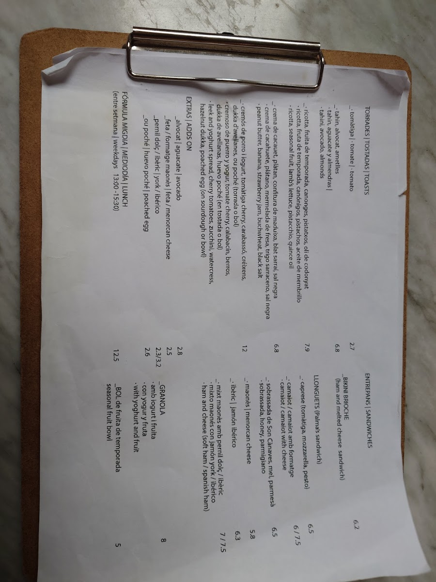 Cafè Riutort Photo Menu 9