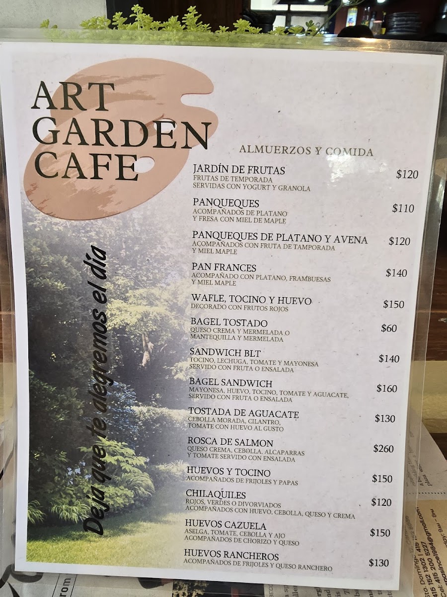 Art Garden Cafe Photo Menu 3