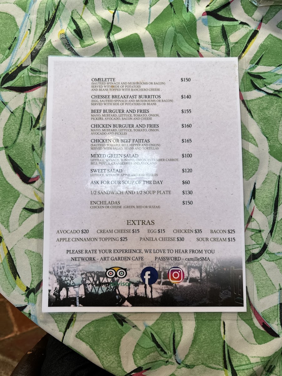 Art Garden Cafe Photo Menu 4