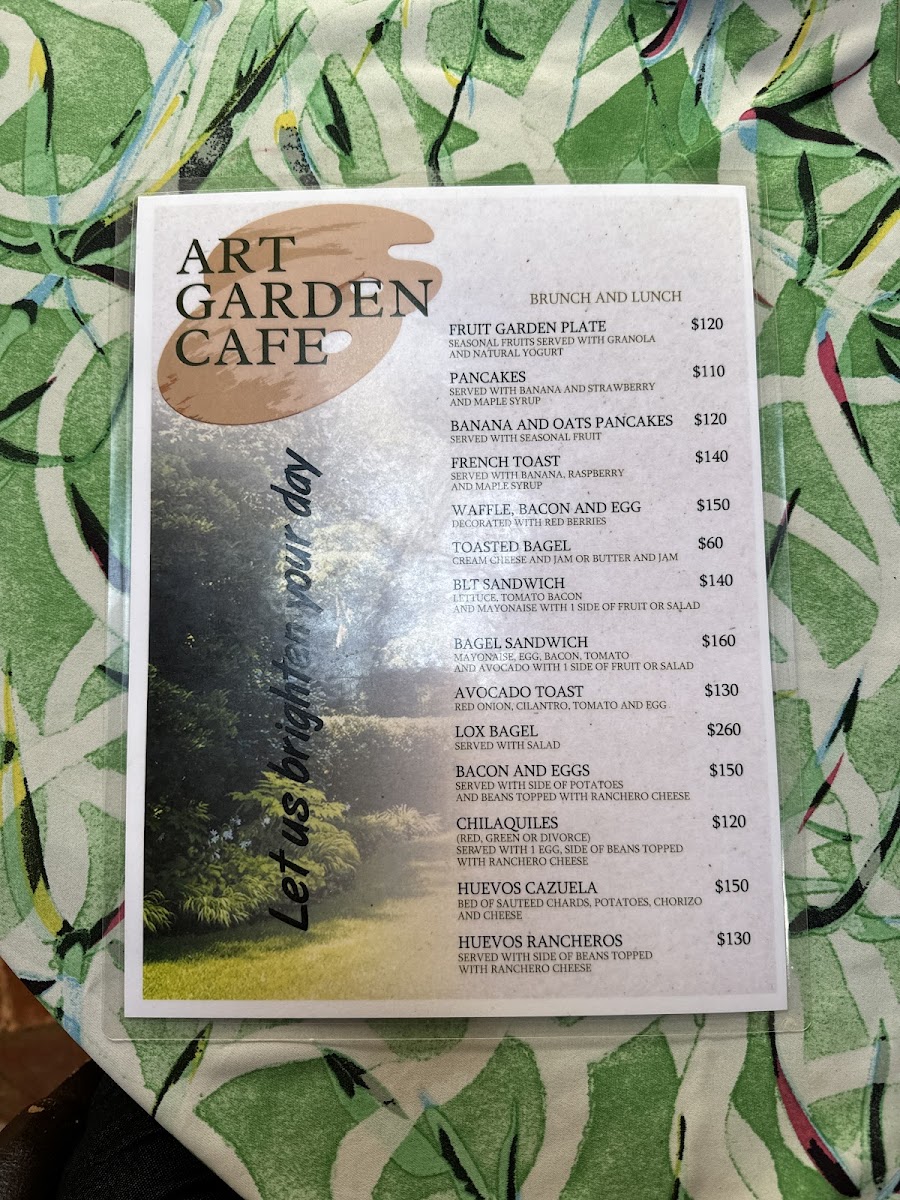 Art Garden Cafe Photo Menu 5