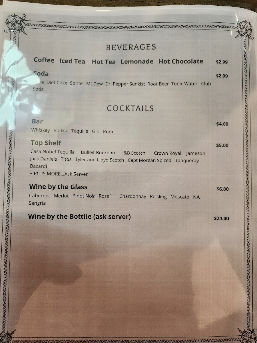 The 1891 Steak house and Bistro Photo Menu 4
