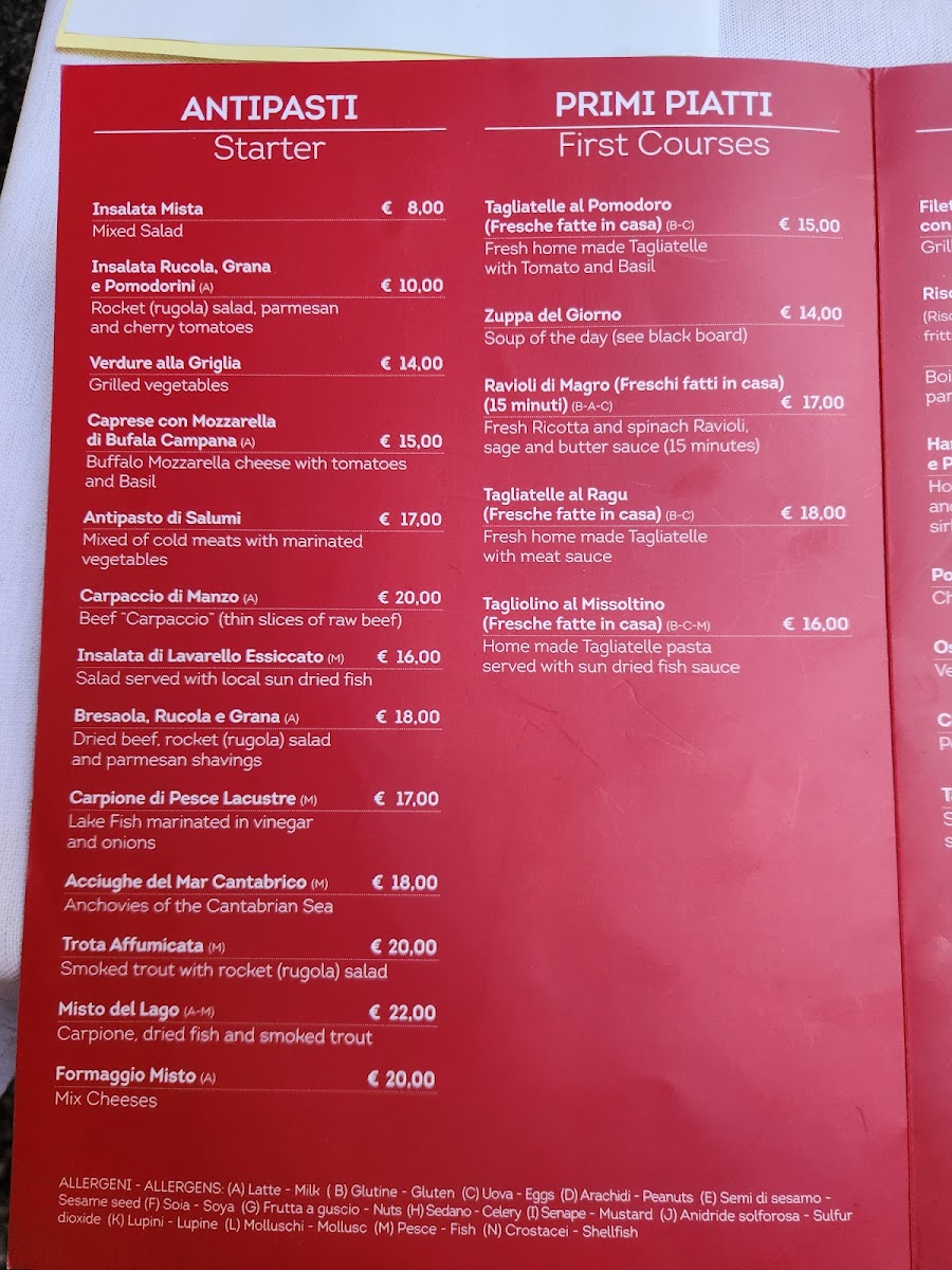 Trattoria San Giacomo Photo Menu 6