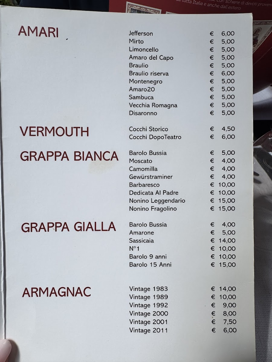 Trattoria San Giacomo Photo Menu 7