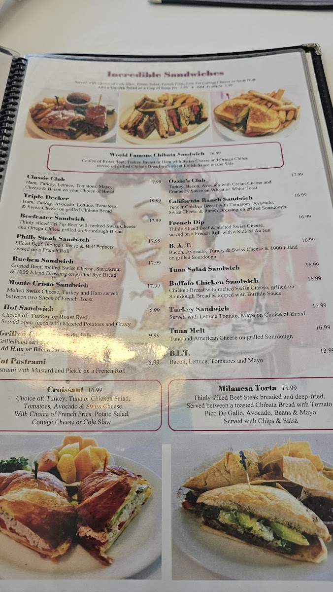 Ozzie's Diner Photo Menu 10