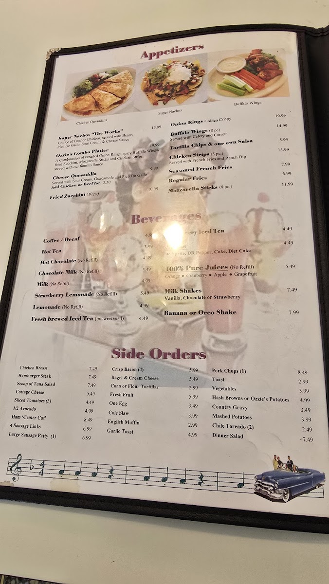 Ozzie's Diner Photo Menu 3