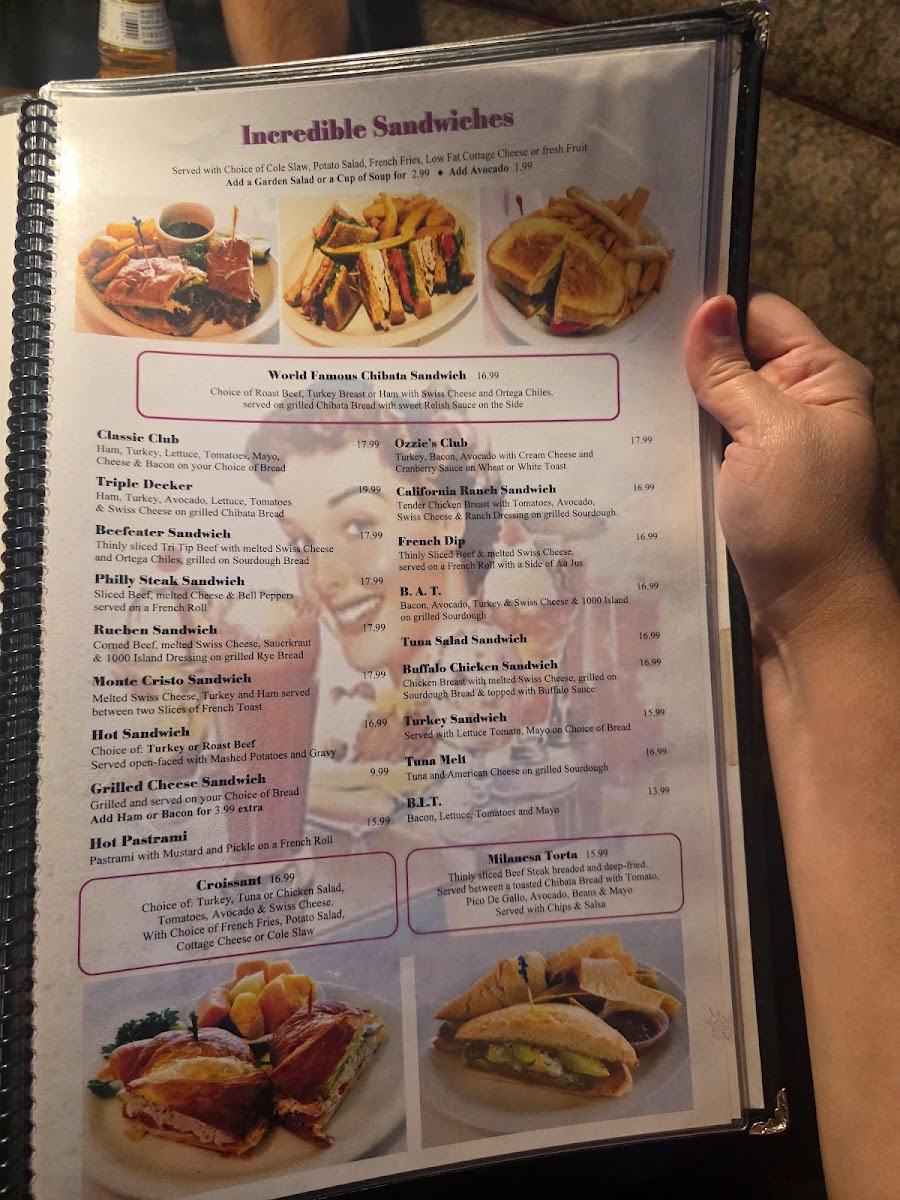 Ozzie's Diner Photo Menu 4
