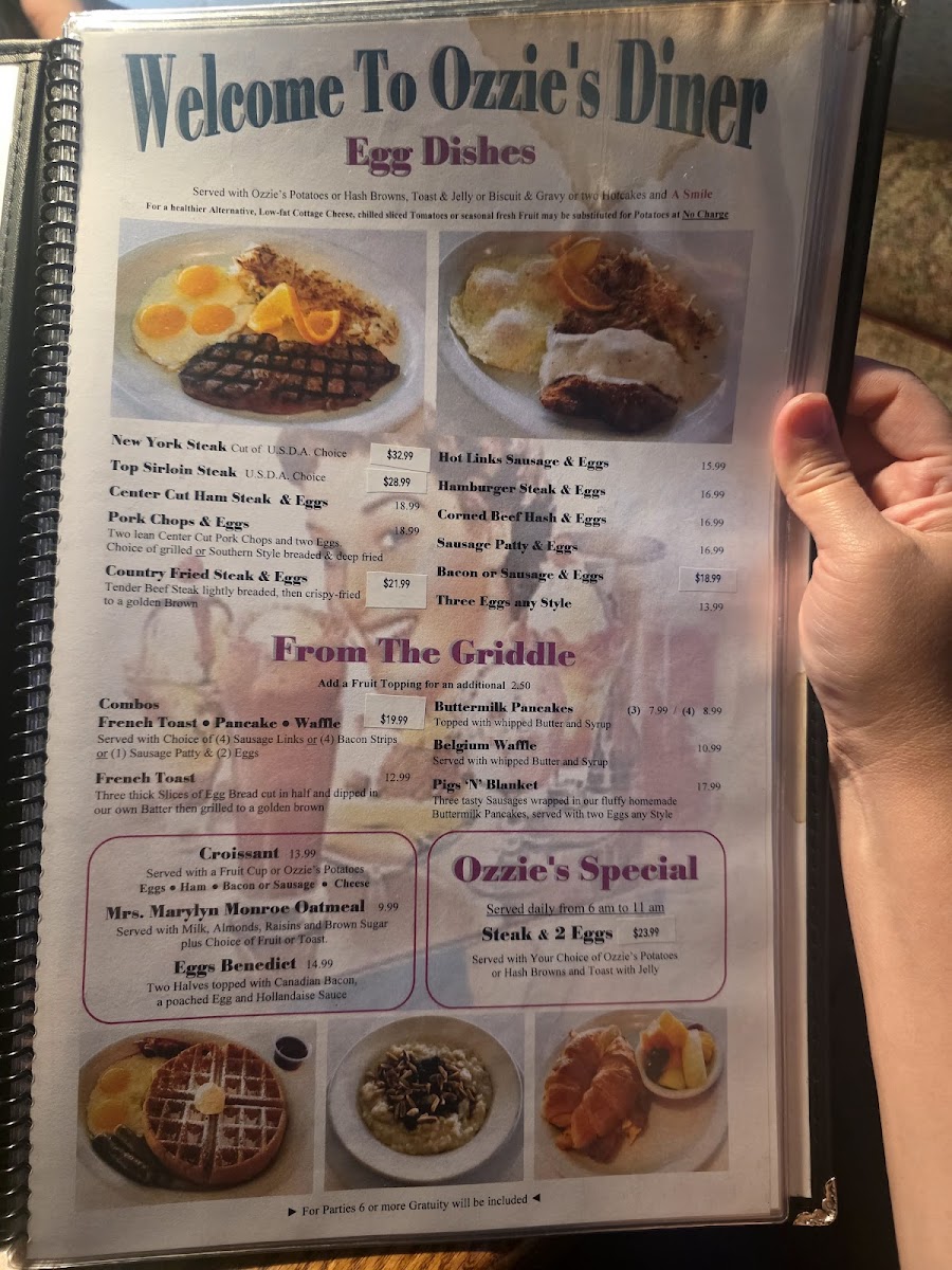 Ozzie's Diner Photo Menu 6