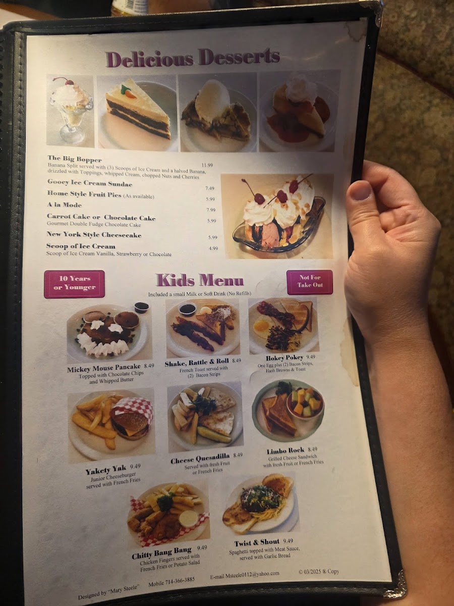 Ozzie's Diner Photo Menu 9