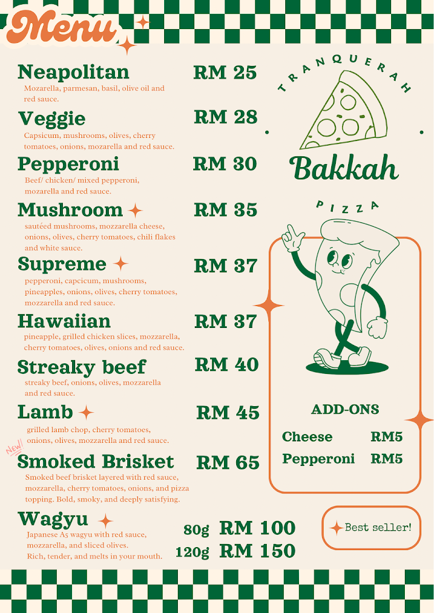Bakkah Pizza Photo Menu 1