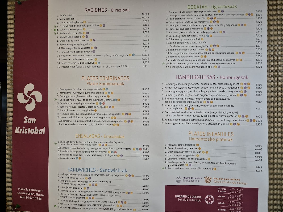 Cafetería SAN KRISTOBAL Photo Menu 1
