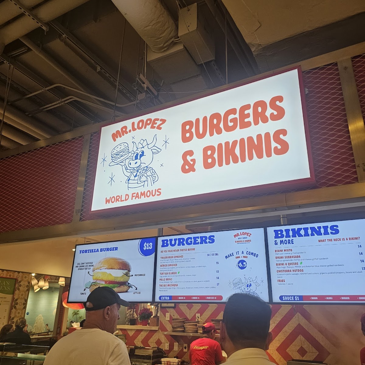 Mr. Lopez Burgers & Bikinis Photo Menu 1