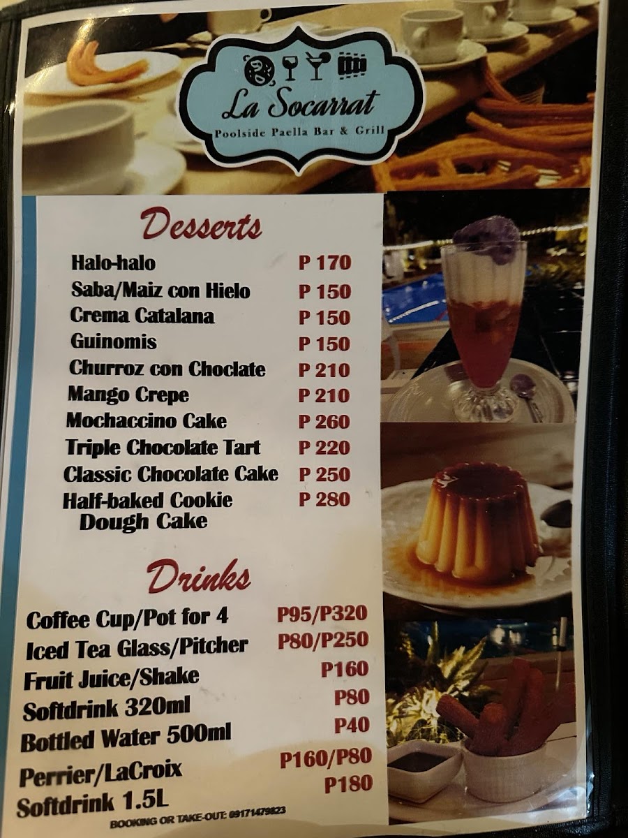 La Socarrat Paella Grill and Restobar Photo Menu 3