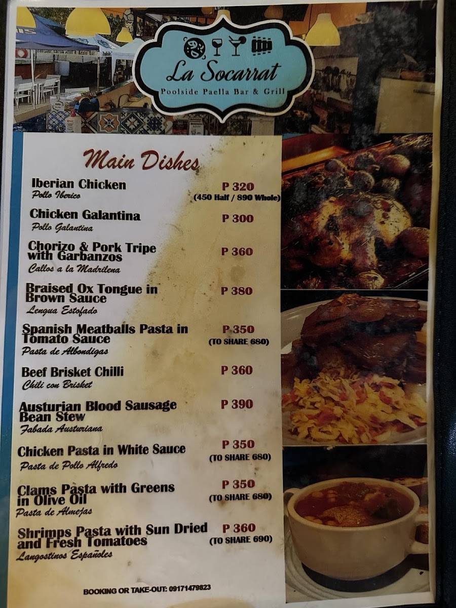 La Socarrat Paella Grill and Restobar Photo Menu 5