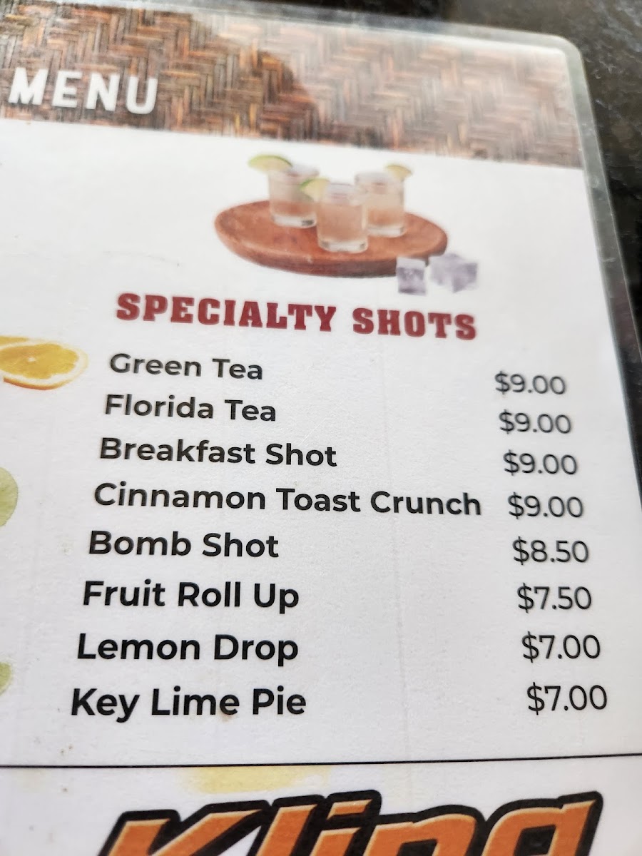 Kalua Beach Bar Photo Menu 10