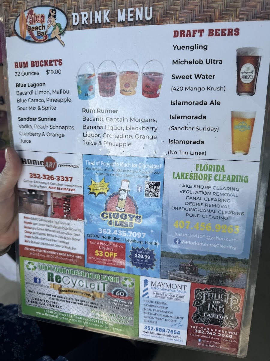 Kalua Beach Bar Photo Menu 3