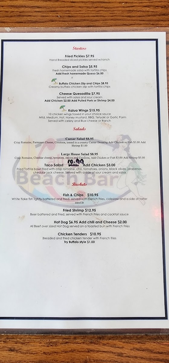 Kalua Beach Bar Photo Menu 8