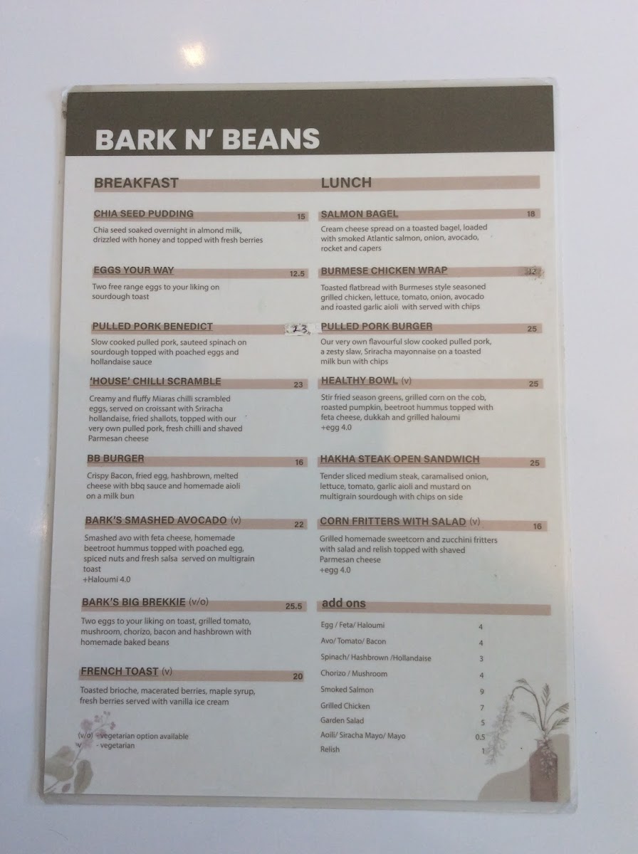 Bark n’ Beans Photo Menu 4