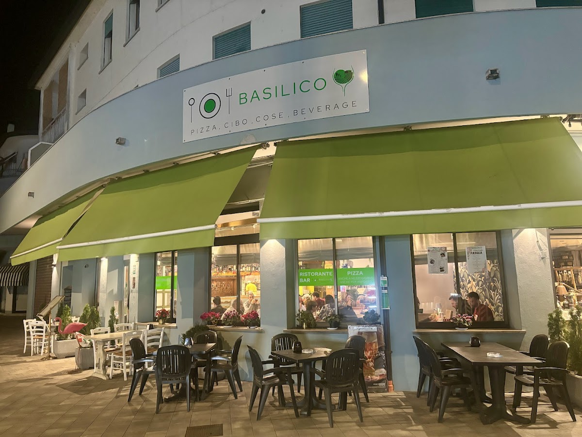 Basilico, pizza, cibo, cose, beverage
