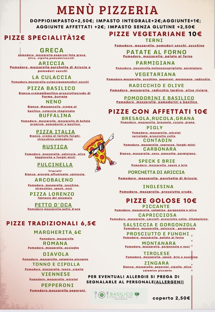 Basilico, pizza, cibo, cose, beverage Photo Menu 1