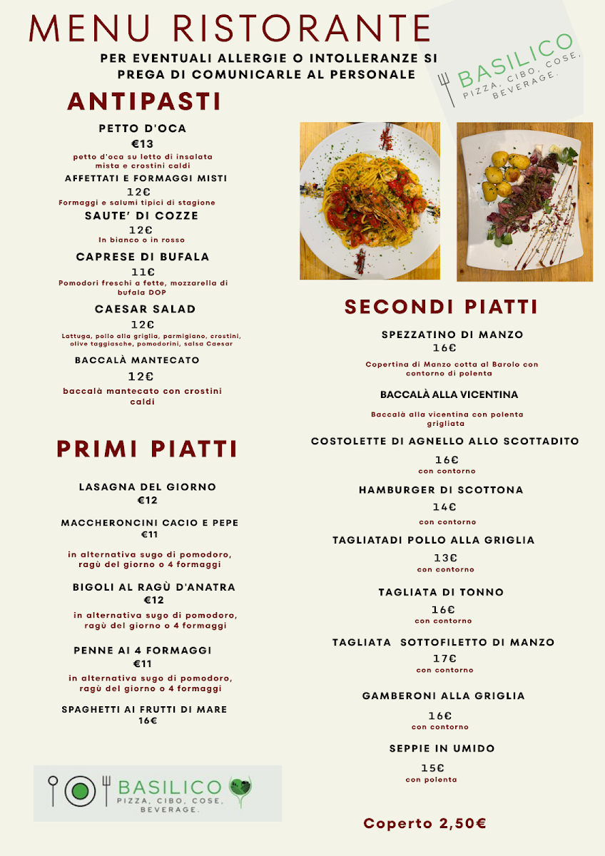 Basilico, pizza, cibo, cose, beverage Photo Menu 6