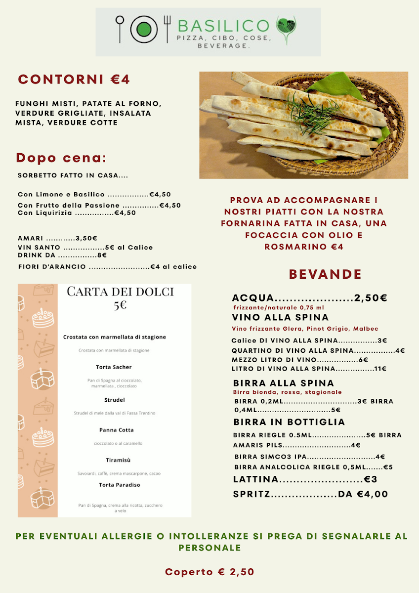 Basilico, pizza, cibo, cose, beverage Photo Menu 7