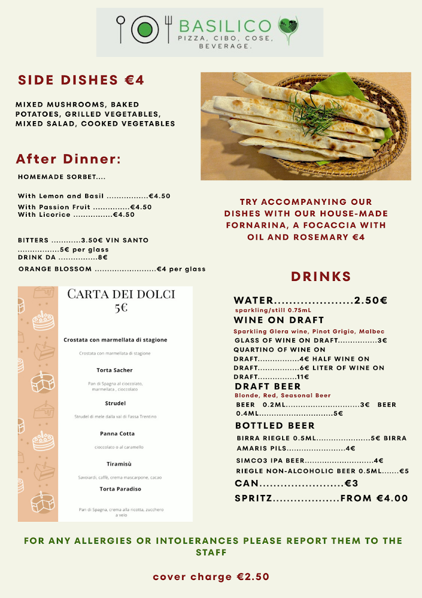 Basilico, pizza, cibo, cose, beverage Photo Menu 9