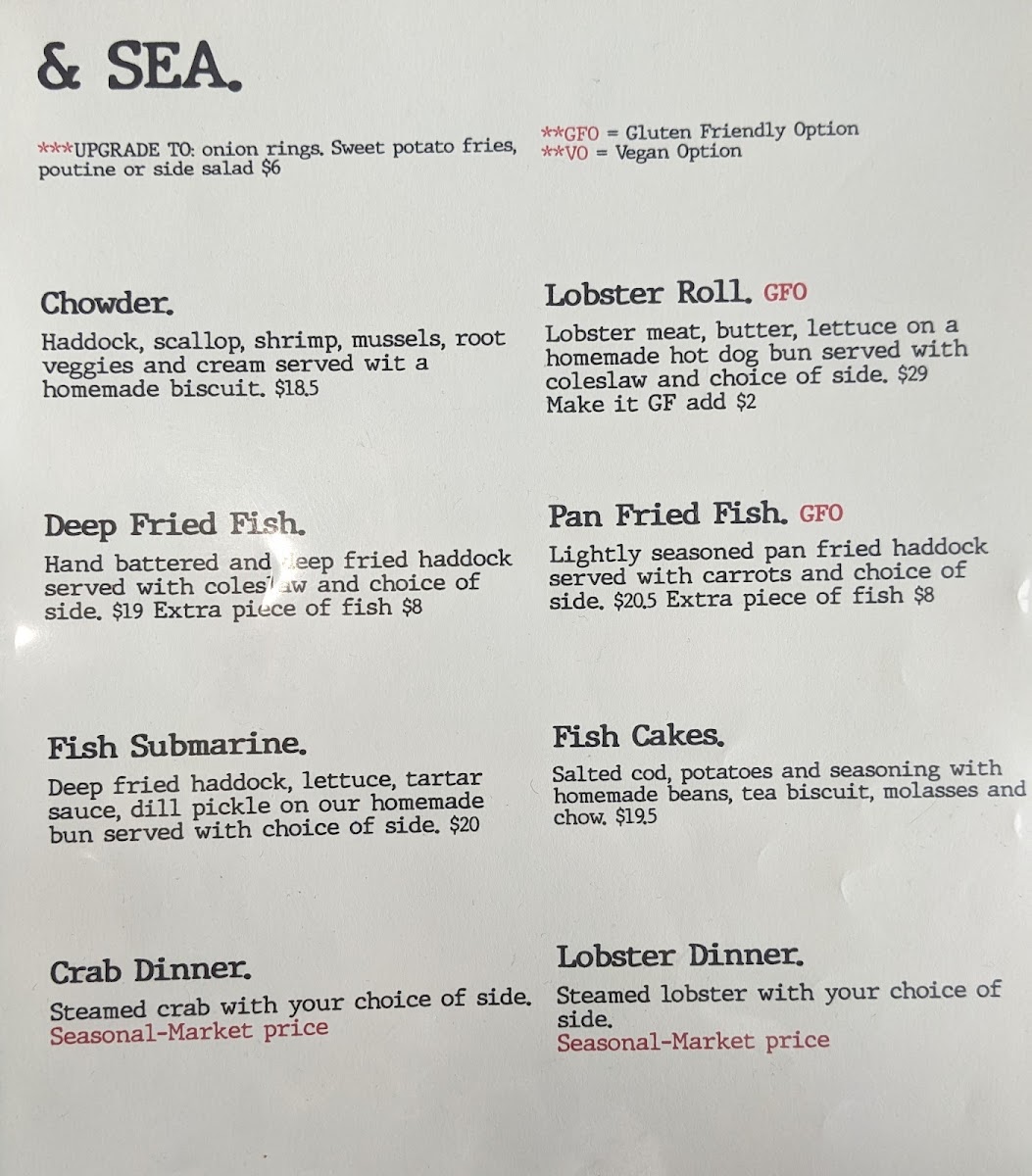 Morrison's Restaurant Photo Menu 4
