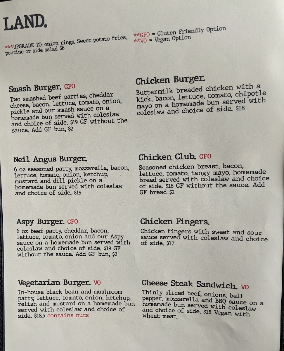 Morrison's Restaurant Photo Menu 5