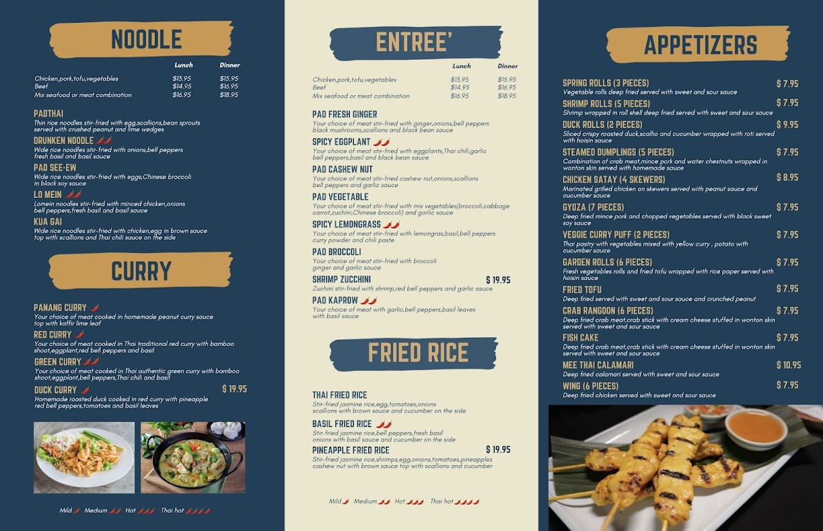 MeeThai Restaurant Photo Menu 2