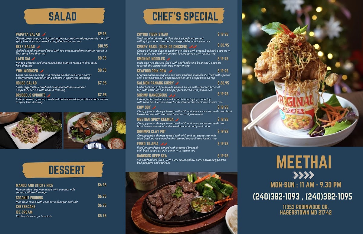 MeeThai Restaurant Photo Menu 3