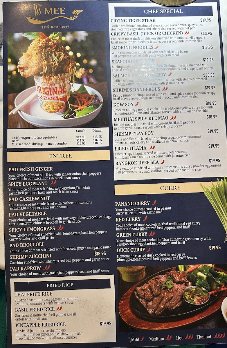 MeeThai Restaurant Photo Menu 5